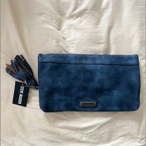 Steve Madden Denim Leather Clutch